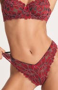 SAVAGE X FENTY Floral Corded Lace Brazilian Cut Briefs
