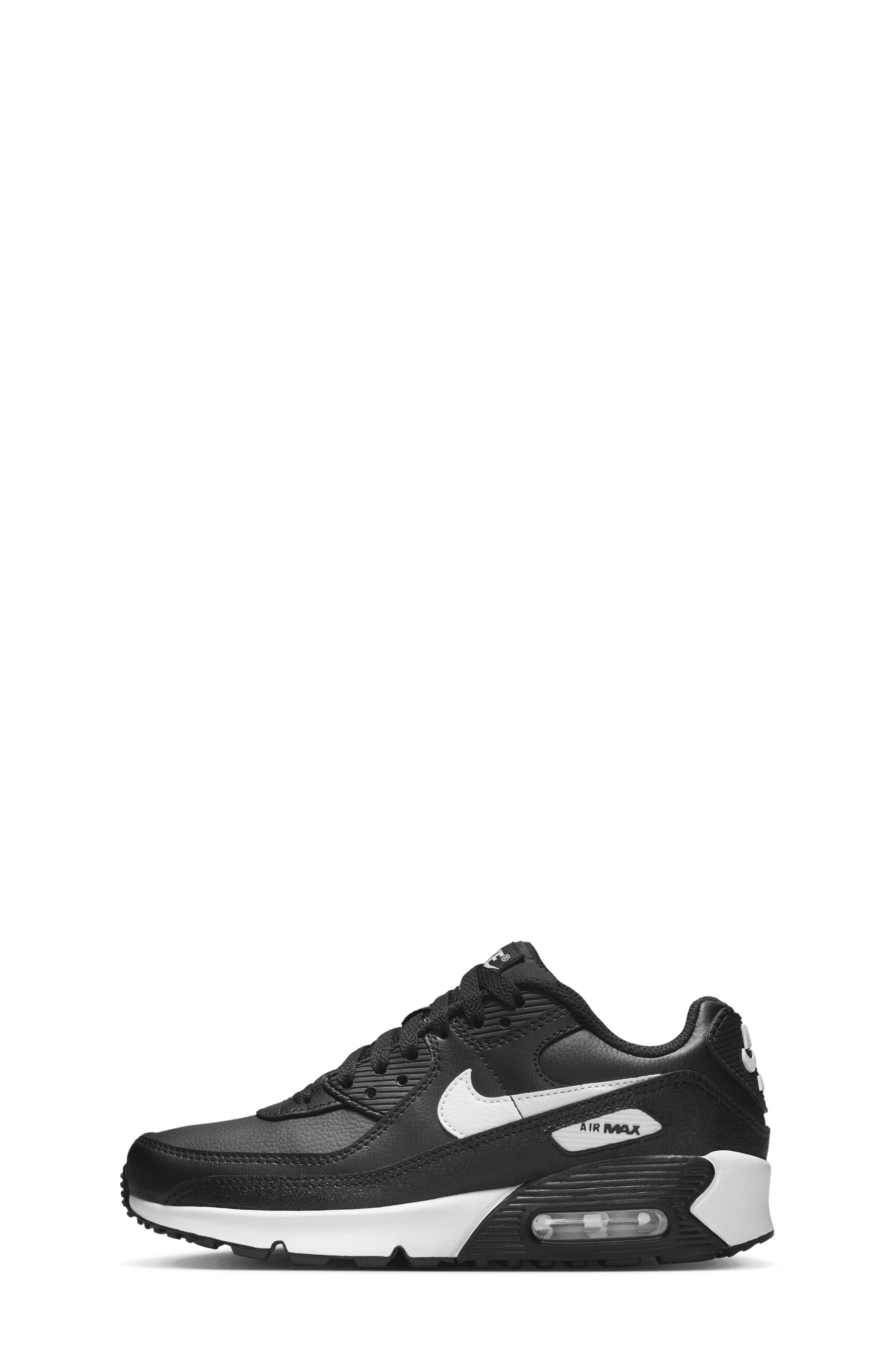 Nike Kids
 Air Max 90 Sneaker, Alternate, color, 029 Black/Black/White