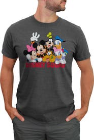 Mickey & Friends Men's Mickey & Friends Disney Squad Group Shot  Graphic T-Shirt