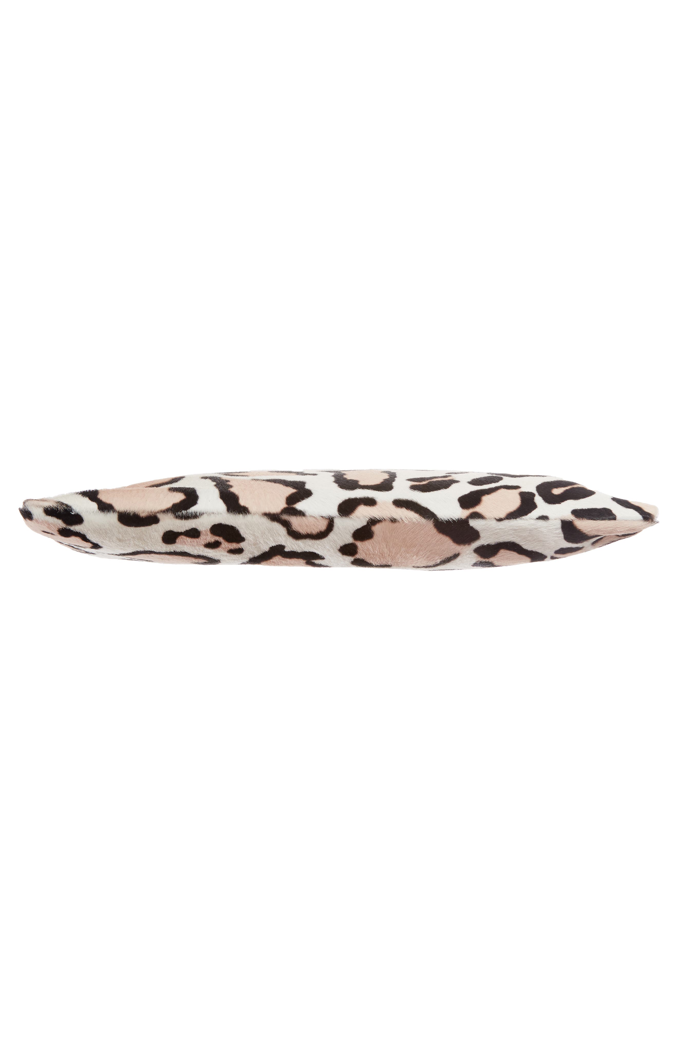 Genuine Calf Hair Clutch, Alternate, color, SNOW CAT