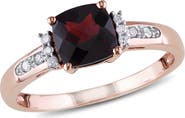 Julianna B. Cushion-Cut Gemstone & Diamond Ring 10k