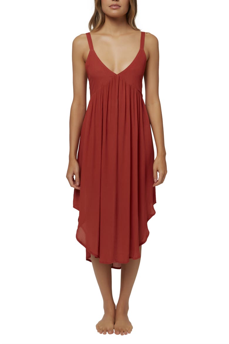Horizon Tank Cover-Up Midi Dress, Main, color, DARK ARAGON