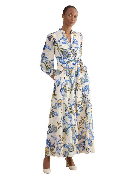 Shanice Belted Maxi Shirt Dress