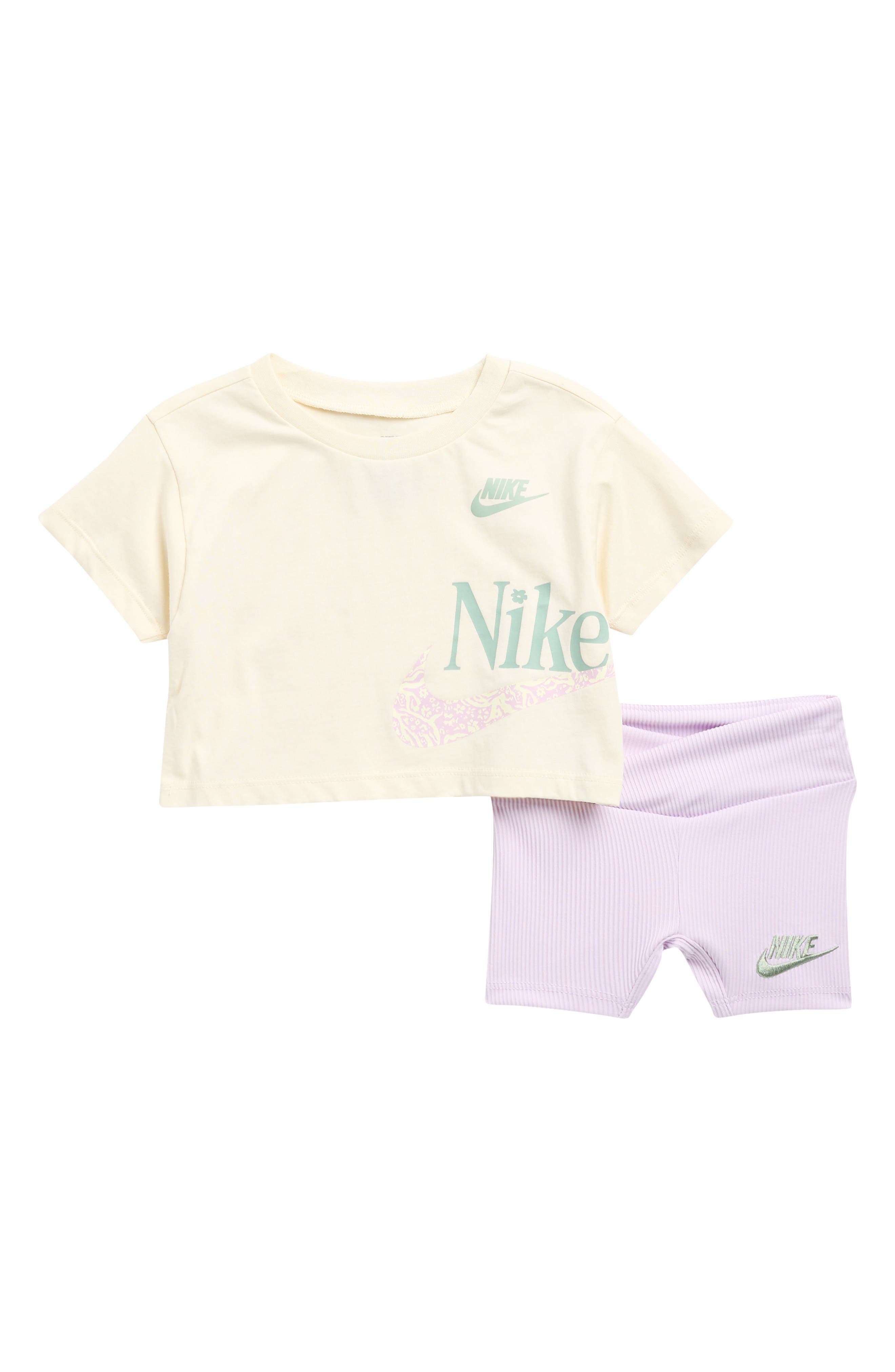 Nike Wild Flower Boxy T-Shirt & Shorts Set