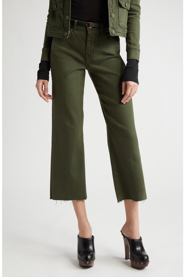 Wanda High Waist Crop Wide Leg Jeans, Alternate, color, BALSAM