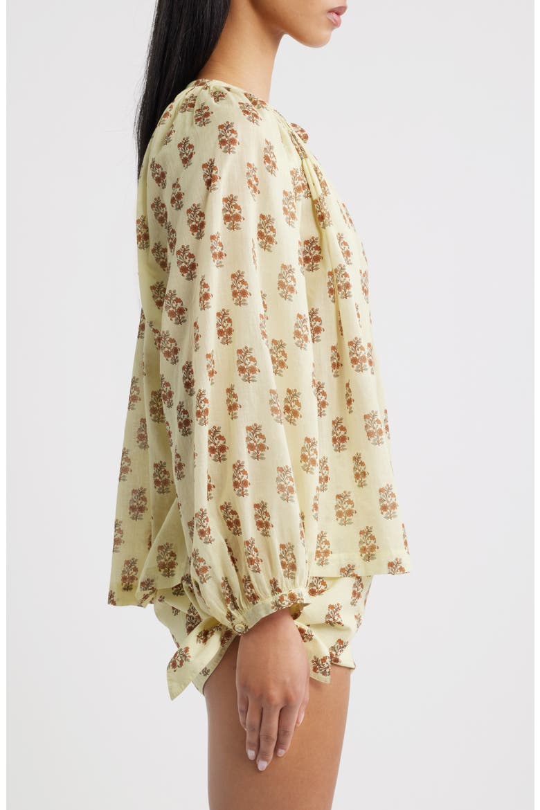 Jonie Organic Cotton Top, Alternate, color, DANDELION GROVE
