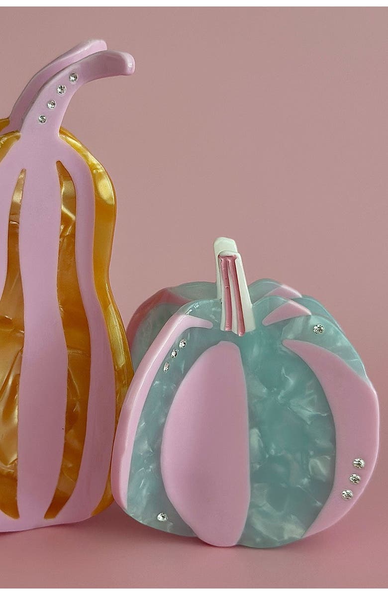 Centinelle Blue Pumpkin Hair Claw, Alternate, color, Blue