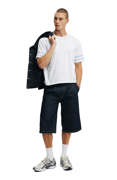 COTTON ON CROPPED FIT PANEL T-SHIRT