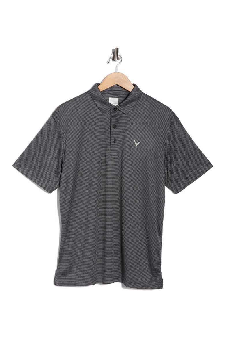 Ventilated Jacquard Golf Polo, Alternate, color, CAVIAR
