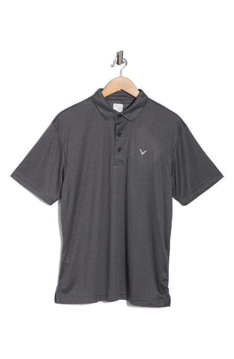 Ventilated Jacquard Golf Polo