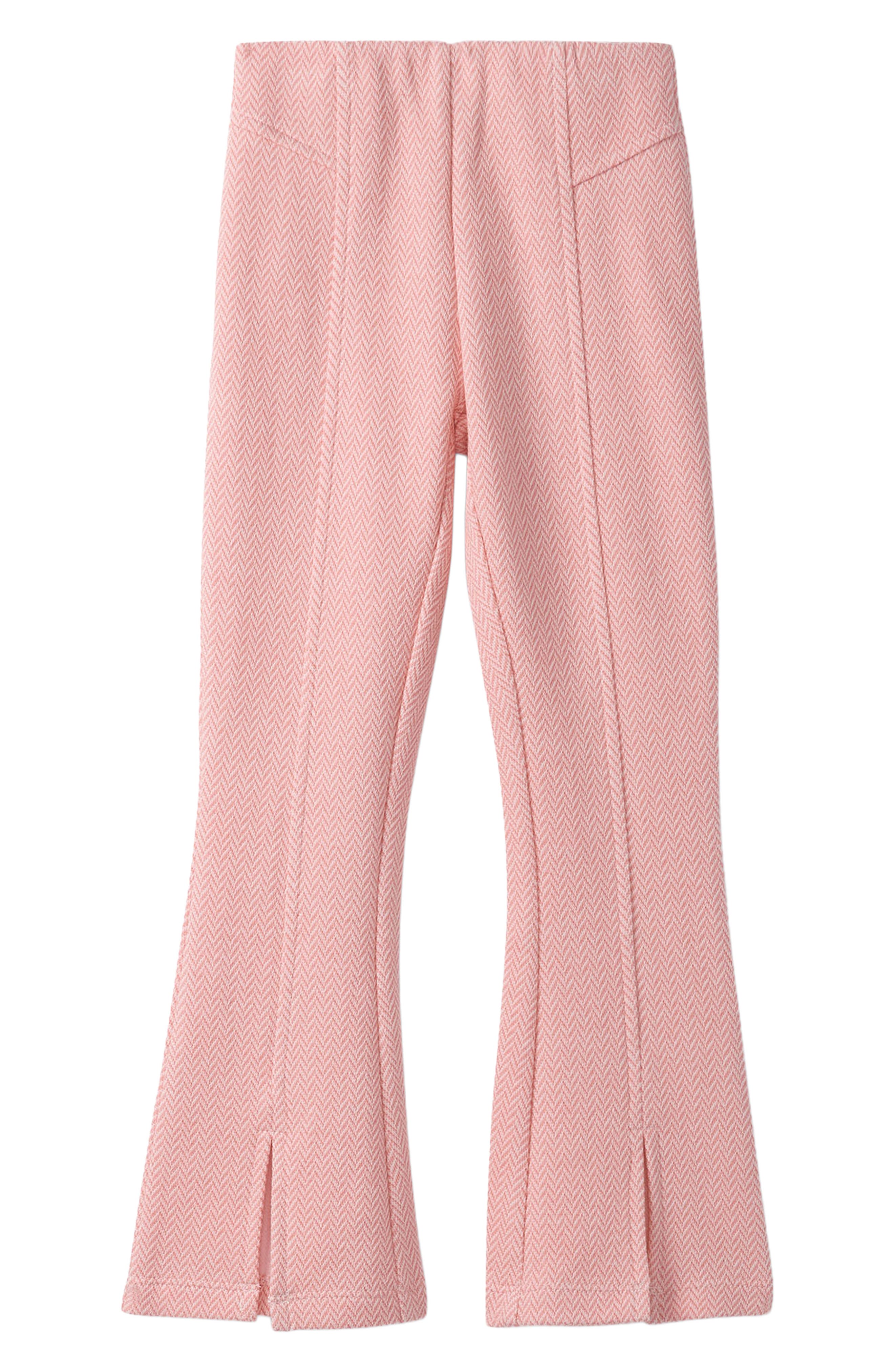 Kids' Herringbone Tweed Flare Leg Pants