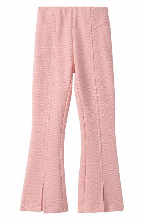 Kids' Herringbone Tweed Flare Leg Pants