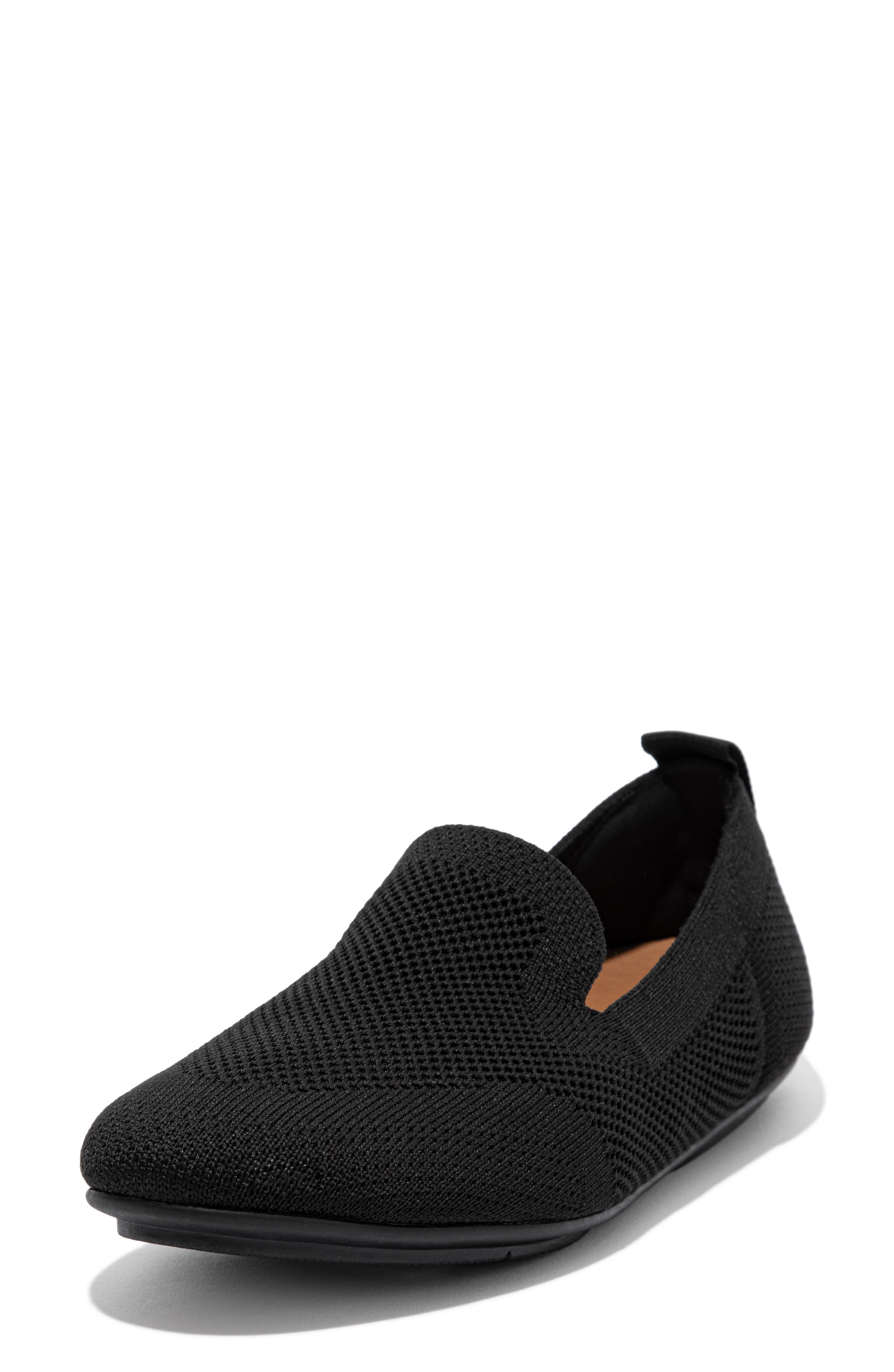 FitFlop Allegro Knit Loafer, Alternate, color, All Black