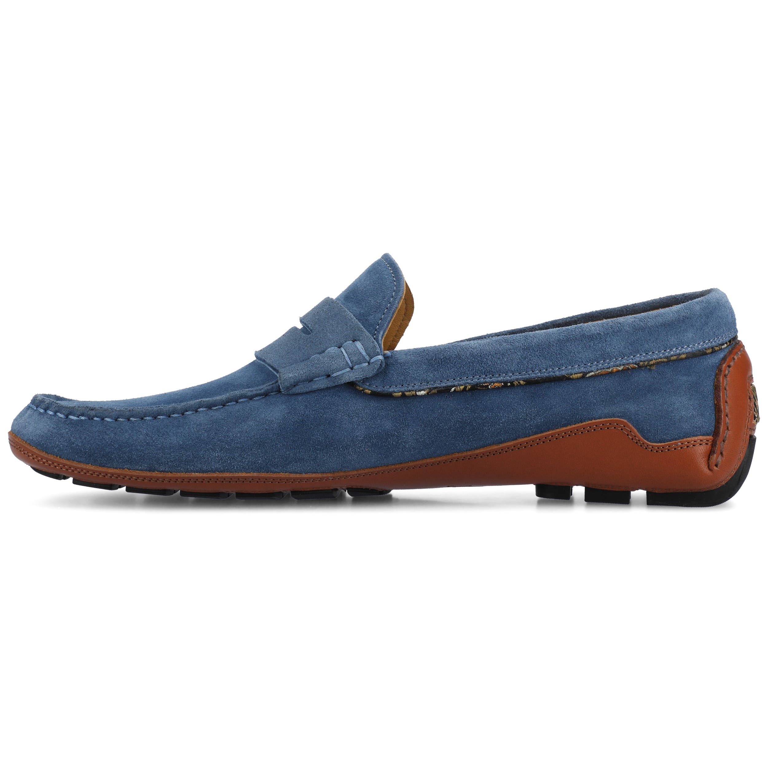 The Luke Driver Moc, Alternate, color, Blue/Suede
