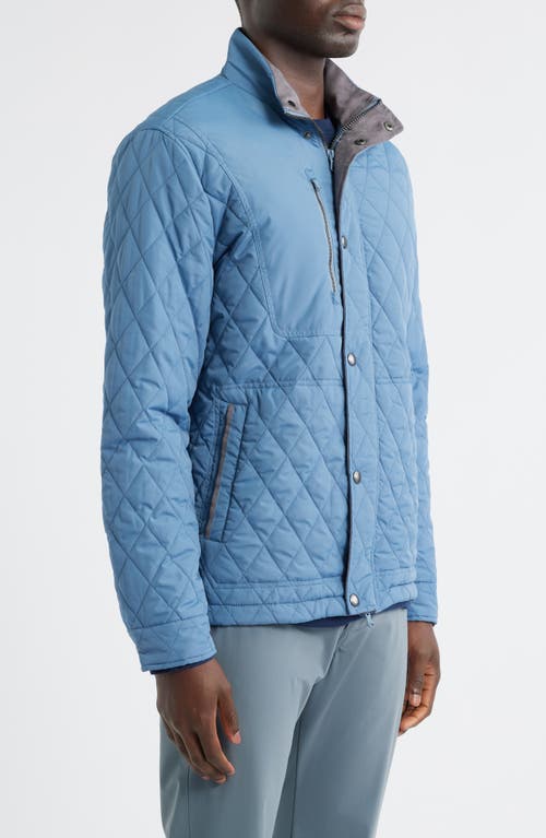 Johnnie-o Juno Quilted Jacket In Blue