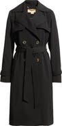 Michael Kors Drapey Tie Waist Trench Coat