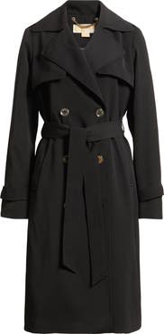 Michael Kors Drapey Tie Waist Trench Coat