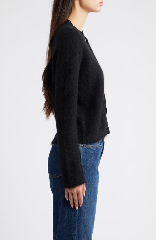 Rails Dita Cardigan In Gold Lurex In Black