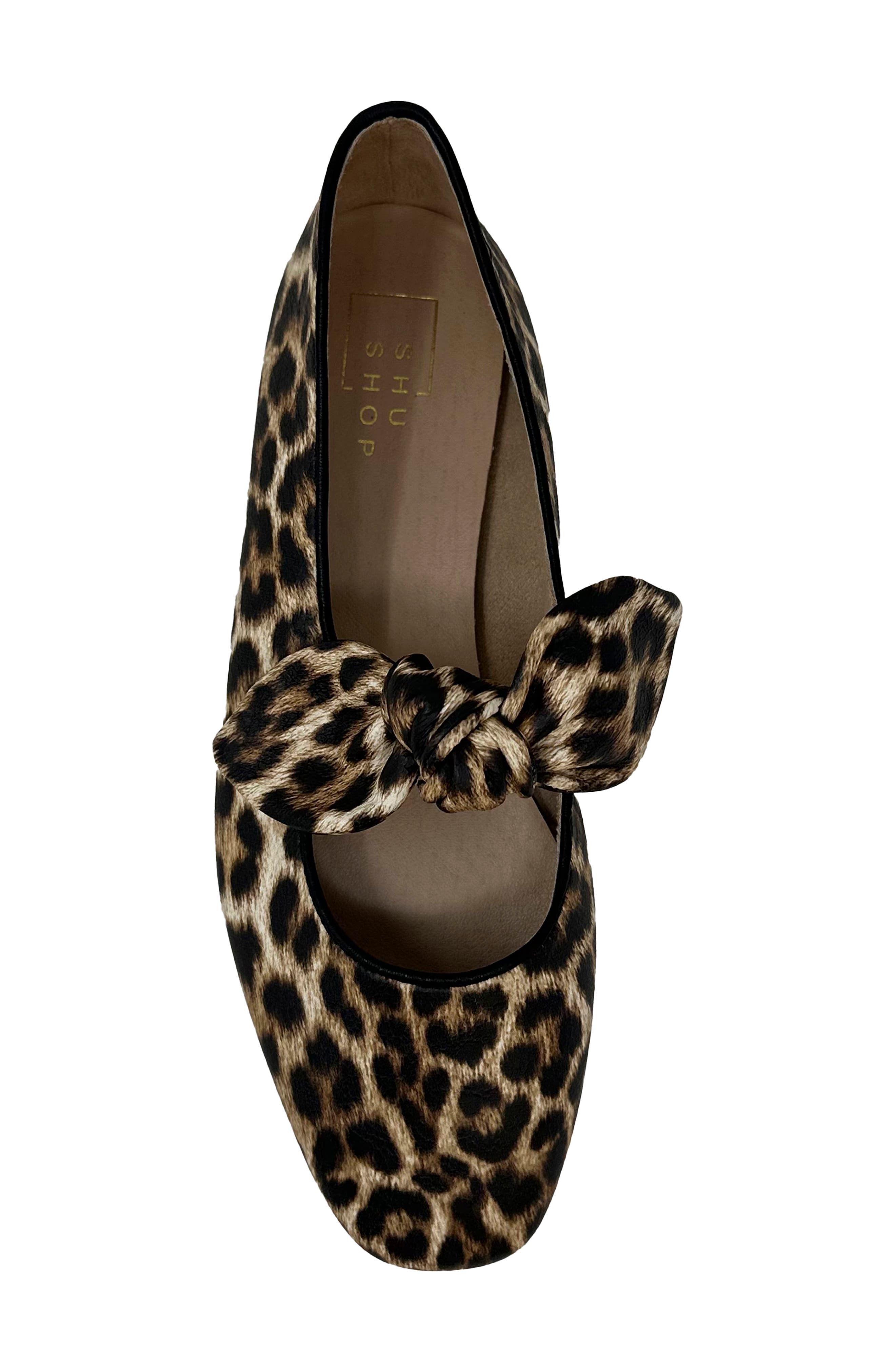 April Mary Jane Flat, Alternate, color, LEOPARD PRINT