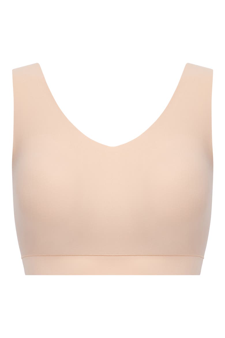 Soft Stretch Padded V-Neck Bralette, Alternate, color, NUDE BLUSH