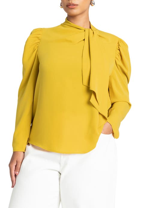 Drape Front Blouse (Plus Available)