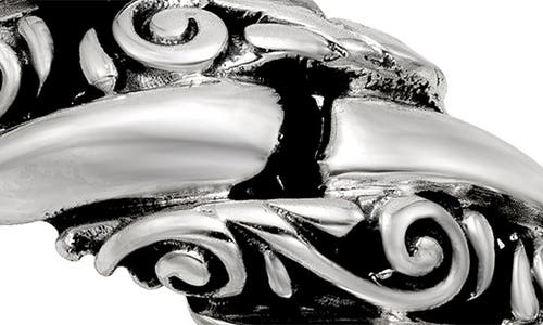 Samuel B. Sterling Silver Interlock Link Ring In Silver