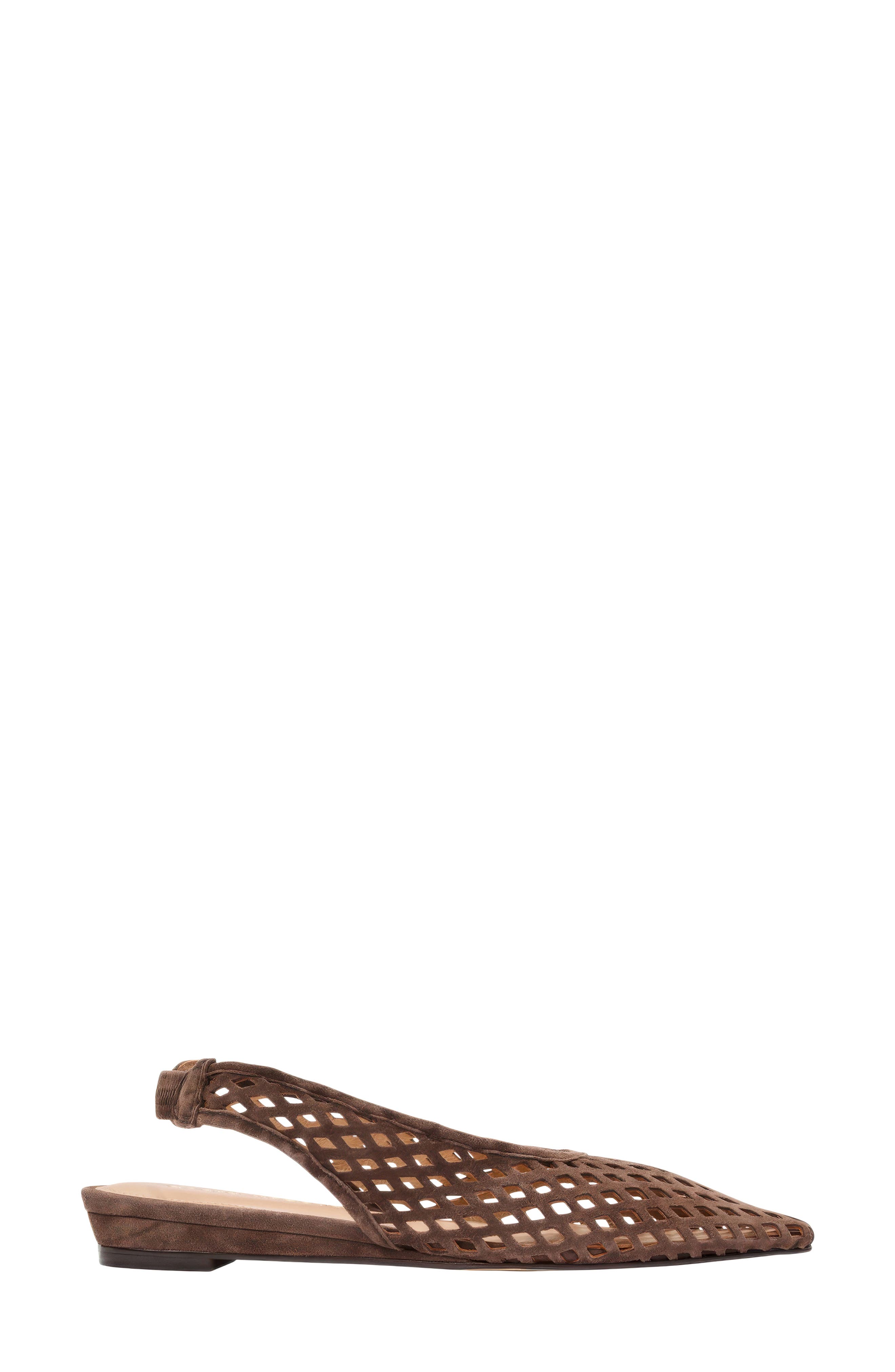 André Assous Brielle Pointed Toe Slingback Flat, Alternate, color, 