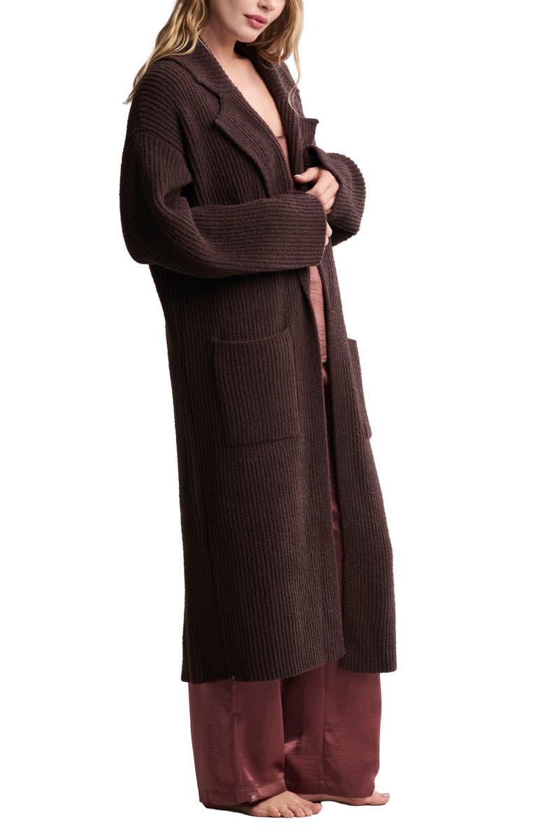 Barefoot Dreams<sup>®</sup> CozyChic<sup>®</sup> Rib Longline Cardigan, Alternate, color, Umber