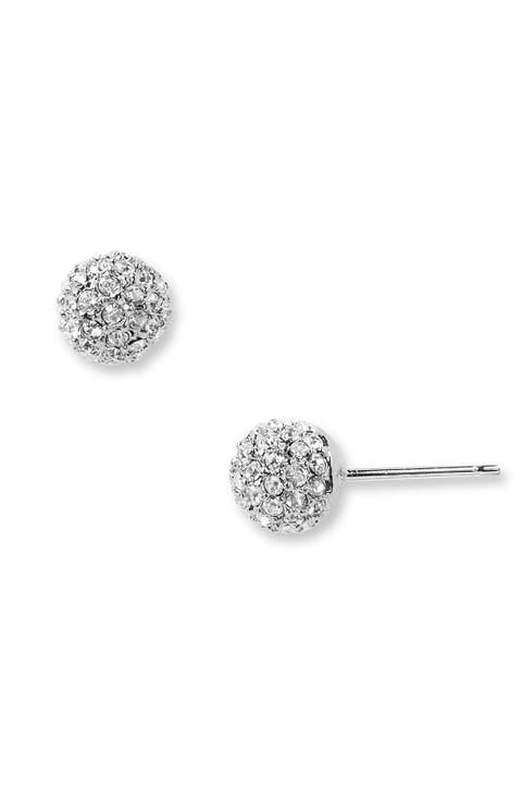 Small Pavé Stud Earrings