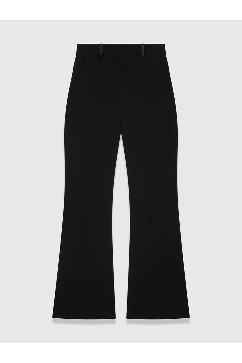 Clever Crepe Lexington Flared Trousers, Alternate, color, Black