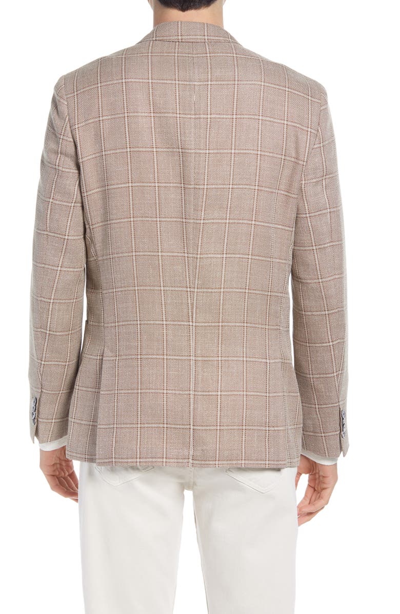 BOSS Haylon Windowpane Sport Coat, Alternate, color,