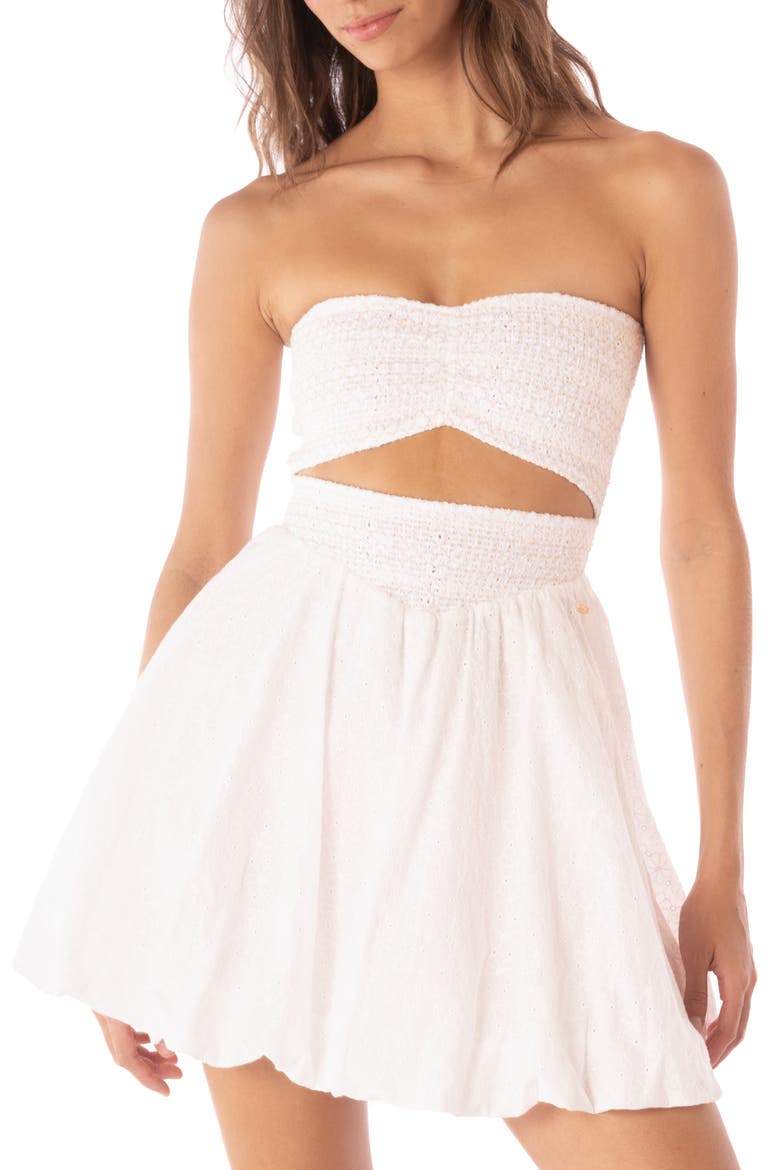 Seraphina Cover-Up Dress, Alternate, color, WHITE