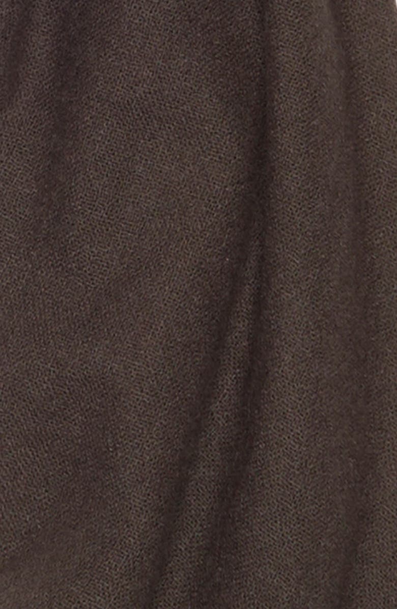 Nordstrom Textured Cashmere Scarf, Alternate, color, Coffee Bean