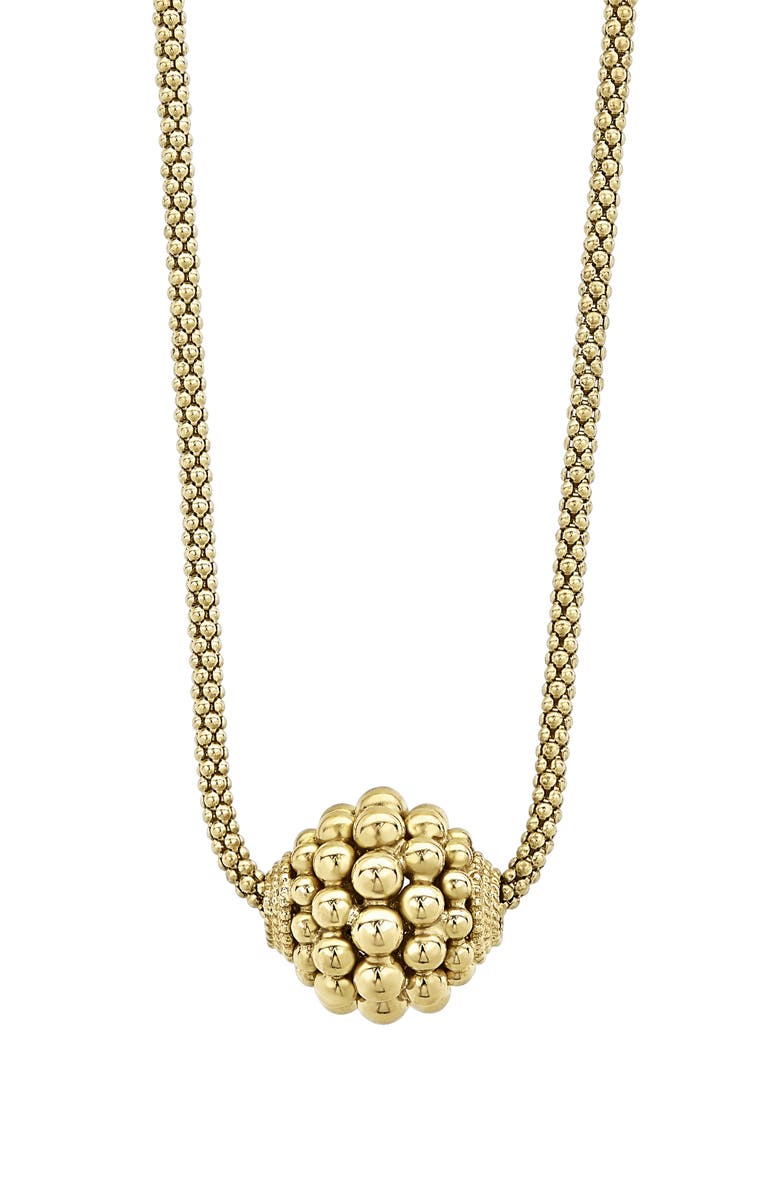 LAGOS Caviar Gold Ball Beaded Necklace, Main, color, Gold