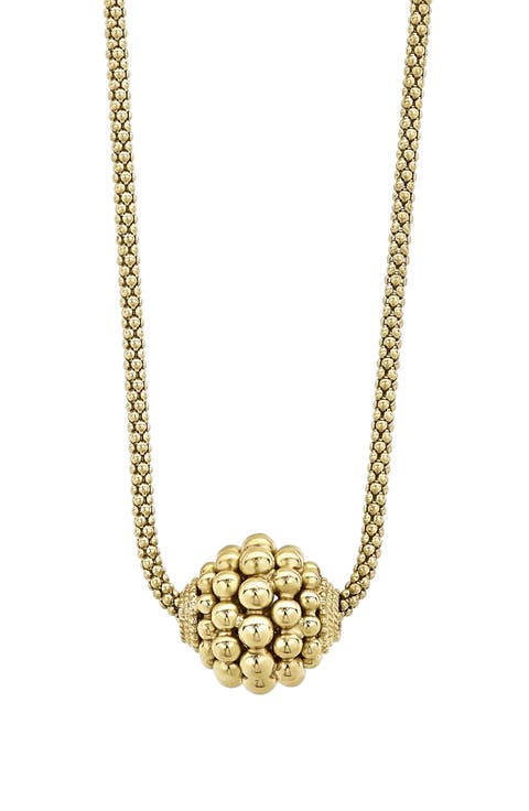 Caviar Gold Ball Beaded Necklace