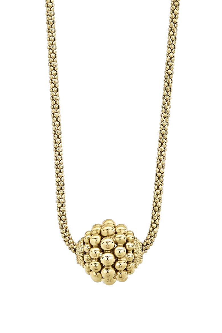 Caviar Gold Ball Beaded Necklace video