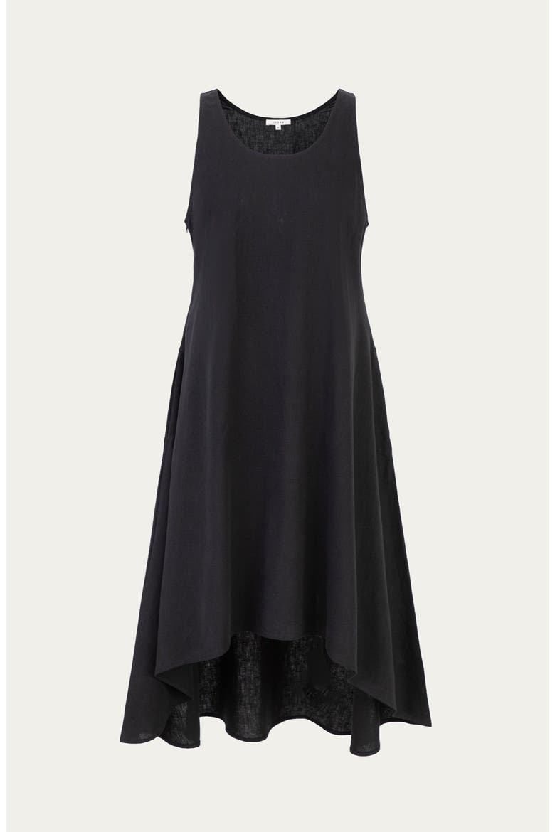 Hemp High Low Dress, Alternate, color, Black