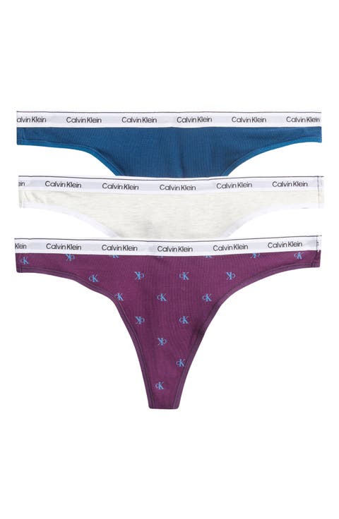 3-Pack Cotton Thongs