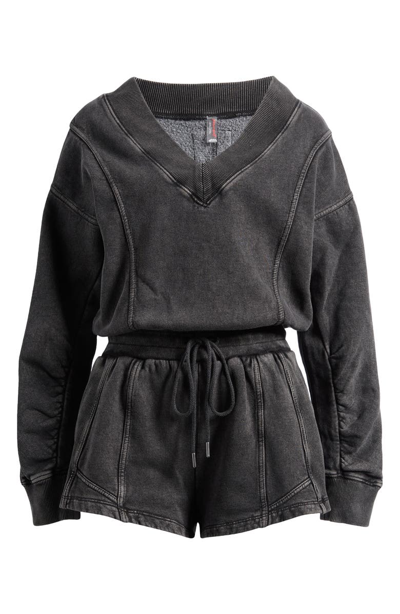 Free People FP Movement Intercept Romper, Alternate, color, Black