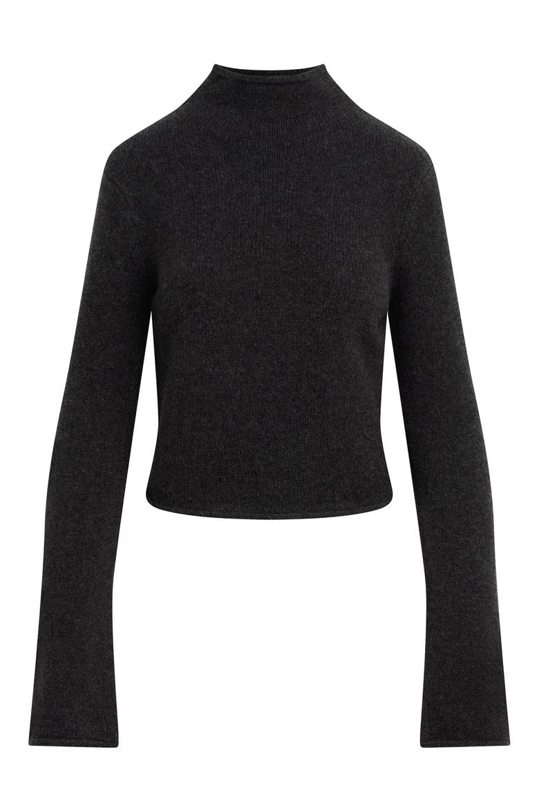 The Jane Wool & Yak Hair Turtleneck Sweater, Alternate, color, CHARCOAL