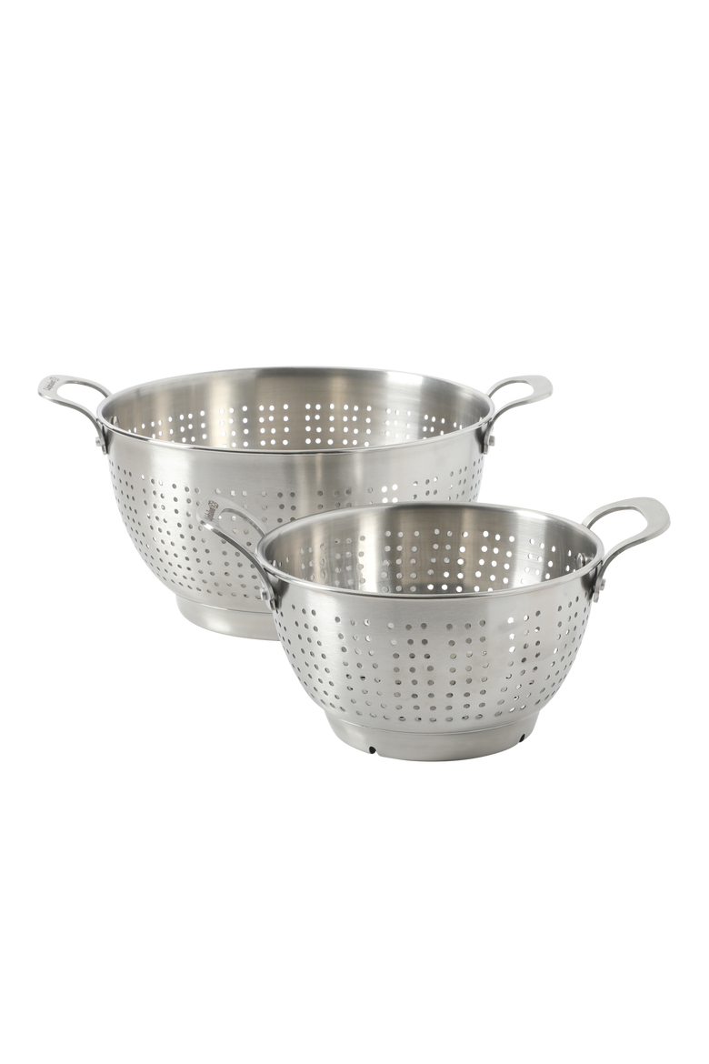 Astro 2 Piece Stainless Steel Colander and Strainer Set, Main, color, Silver