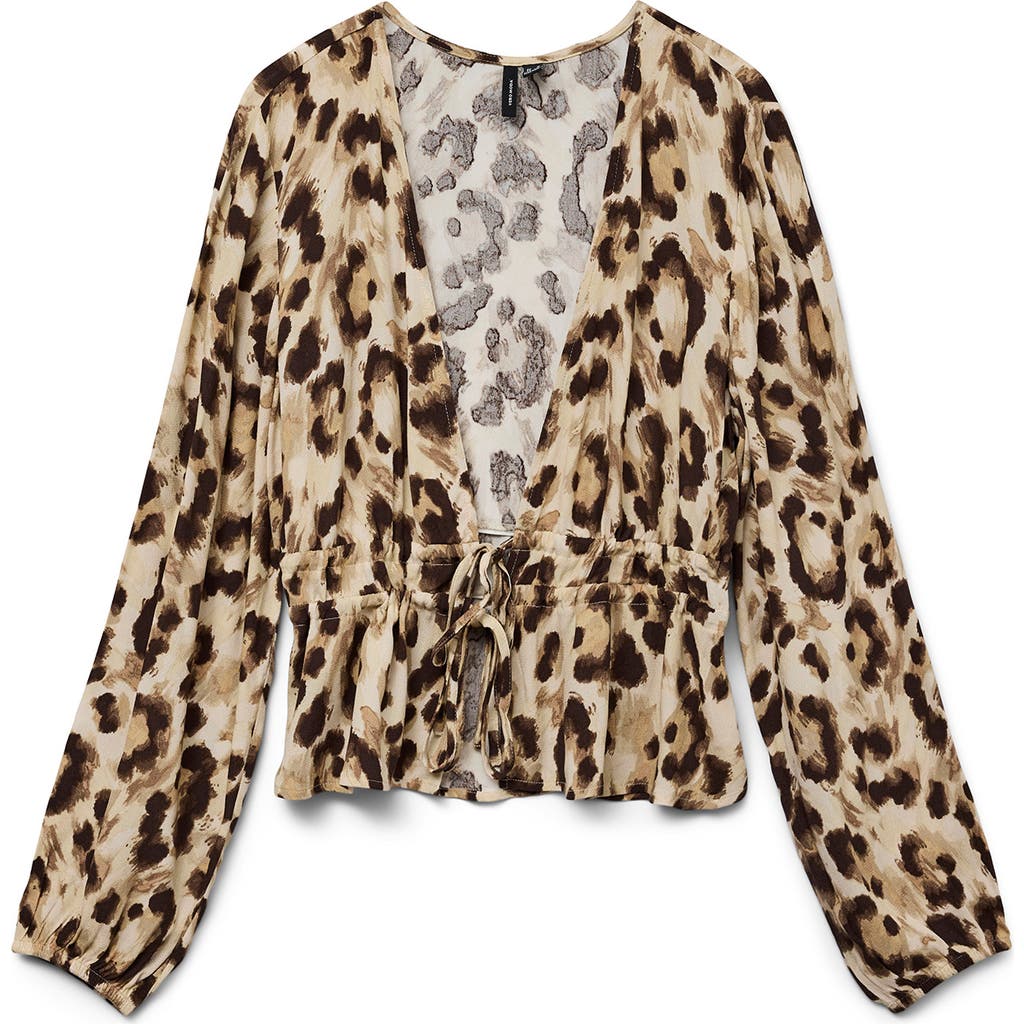 Vero Moda Anna Long Sleeve Tie Front Top