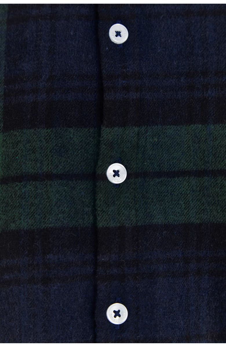 Babycottons Premium Cotton Christmas plaid Shirt Bodysuit For Infant, Alternate, color, 