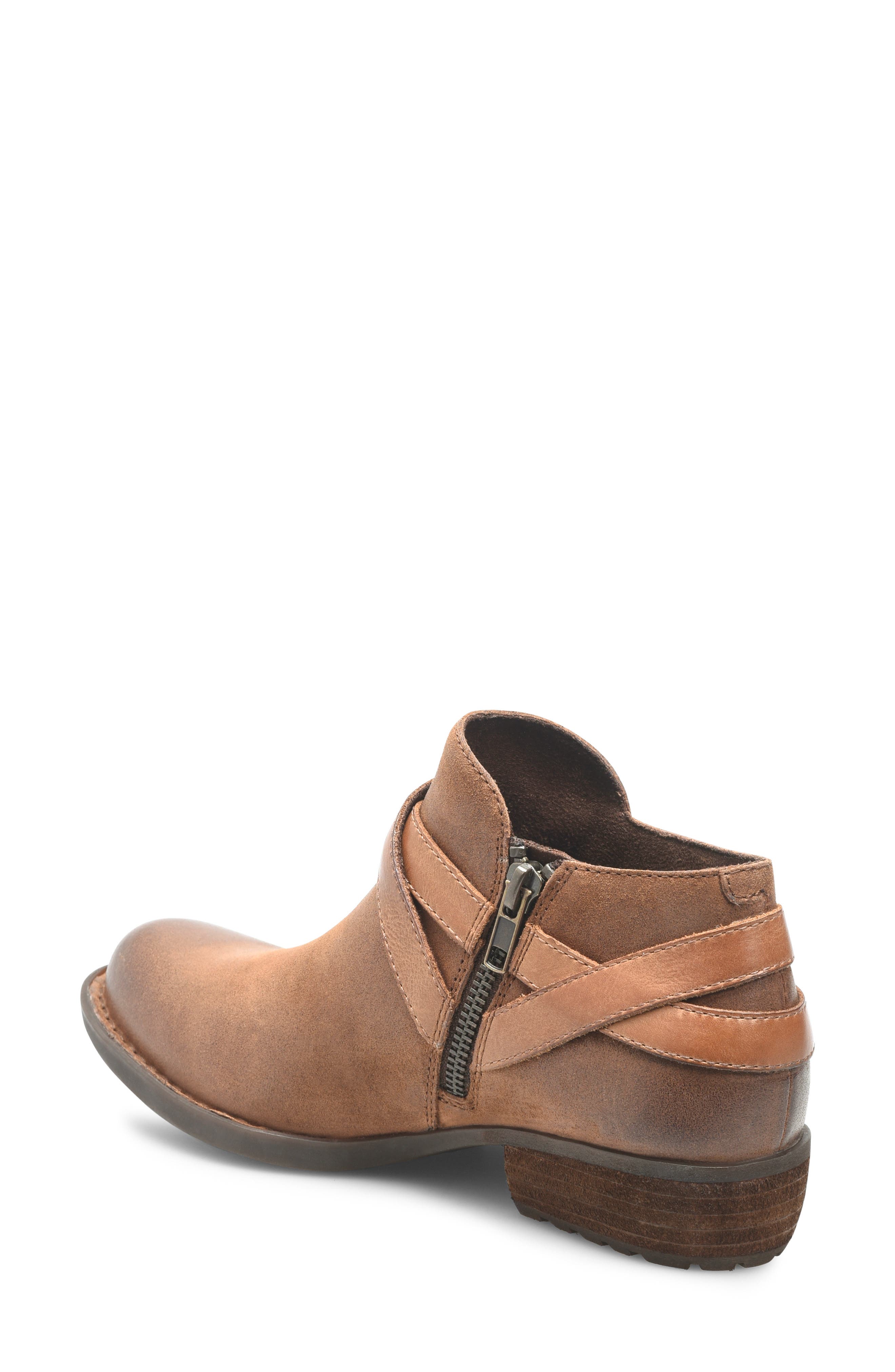 Børn Kelle Distressed Leather Bootie, Alternate, color, Rust Distressed Leather