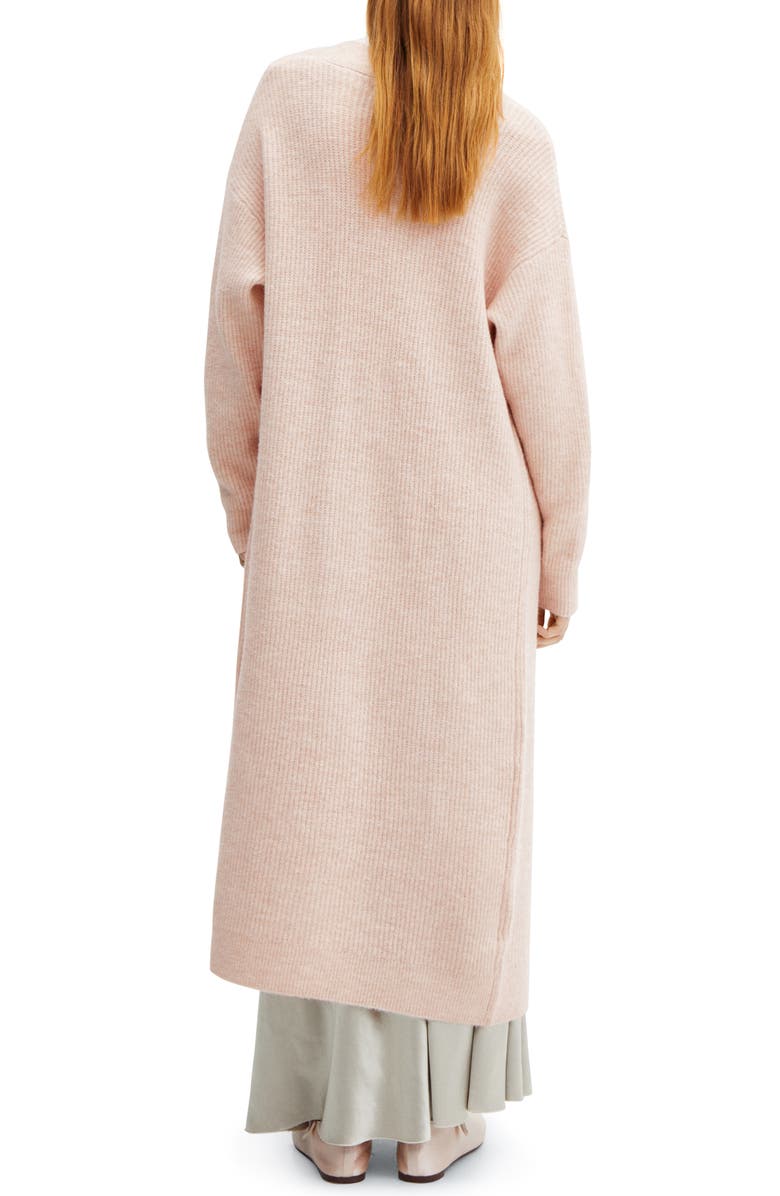 MANGO V-Neck Rib Duster Cardigan, Alternate, color, 