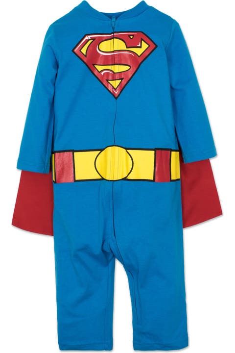 Justice League Superman One Piece Coverall with Cape