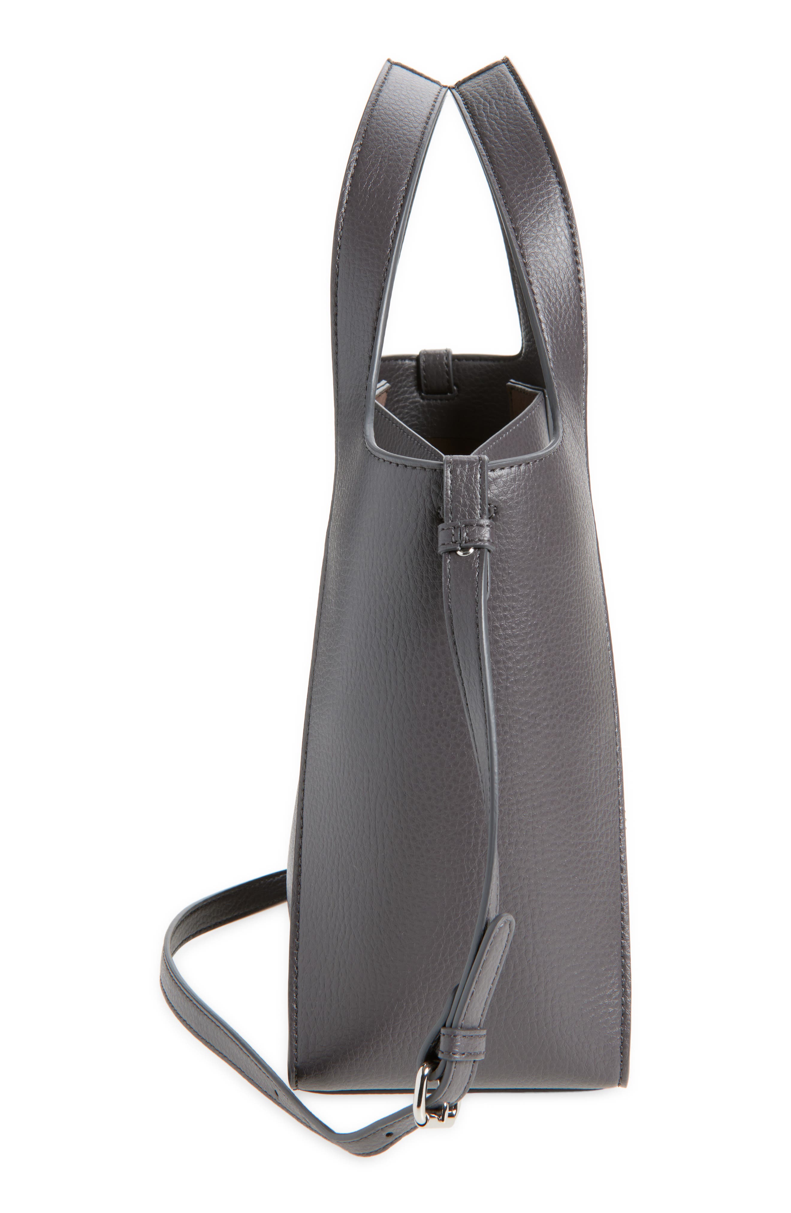 Stella McCartney Perforated Logo Faux Leather Crossbody Tote, Alternate, color, 