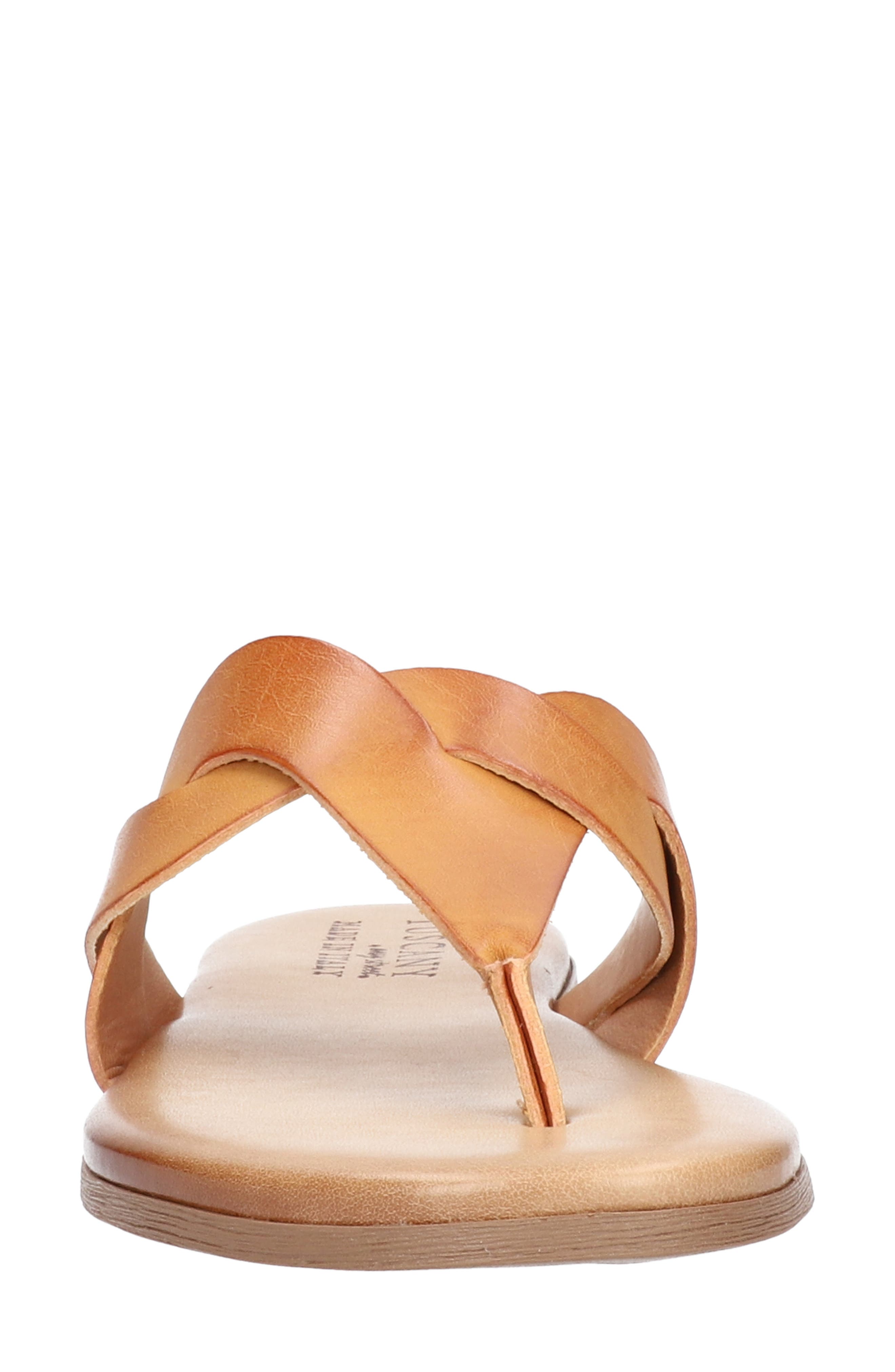 Abriana Flip Flop, Alternate, color, TAN FAUX LEATHER