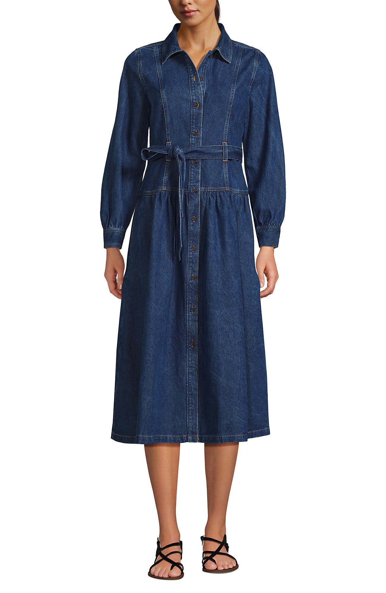 denim and company dresses Ada Midi Dress Just look at it Women's Belted Denim Dress in