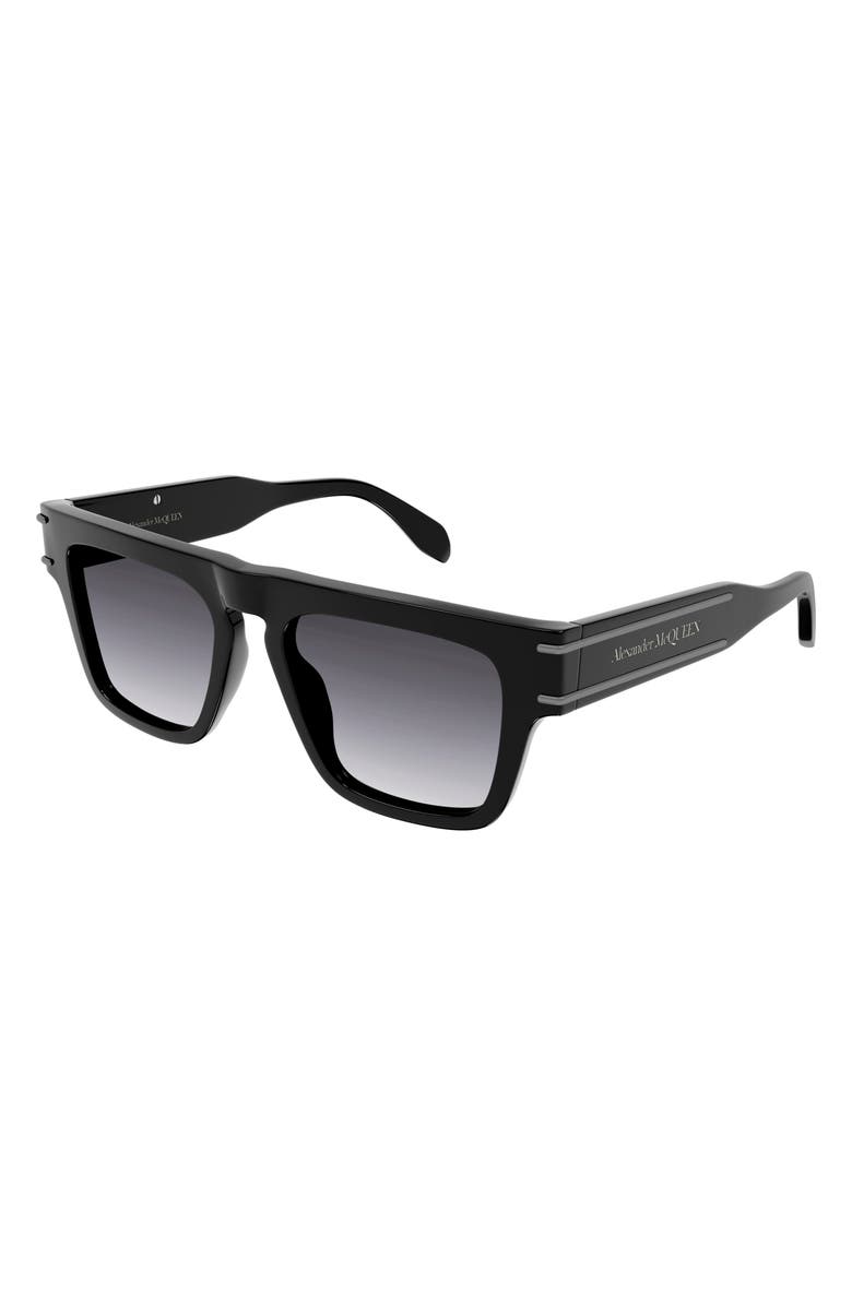 McQueen 52mm Square Sunglasses, Alternate, color, 